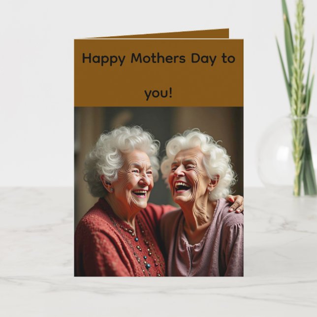 Carte Folded Greeting Card for Mother's Day (Devant)