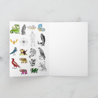 Carte Folded Greeting Cards | Dragon Knight Fantasy