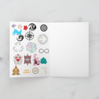 Carte Folded Greeting Cards | Paisley Floral Ornamental