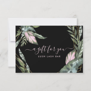 Carte Foliage tropical moderne   Certificat cadeau
