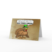 Carte folle de thanksgiving de la maladie de la