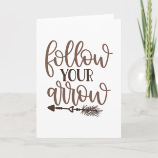 Carte Follow your arrow