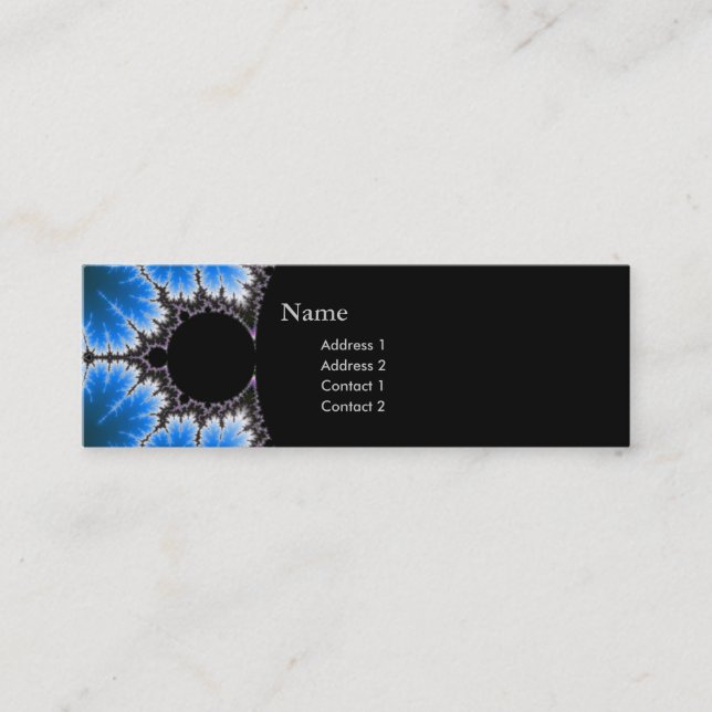 carte foncée de profil de fractale chic de geek (Devant)