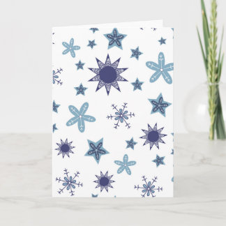 Carte Fond à motif de flocon de neige niais textures