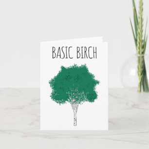 Carte Fond Birch Funny Randonnée environnementaliste For