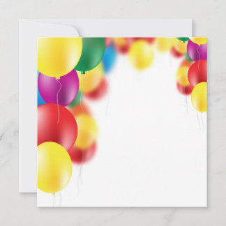 Carte Fond de ballons colorés