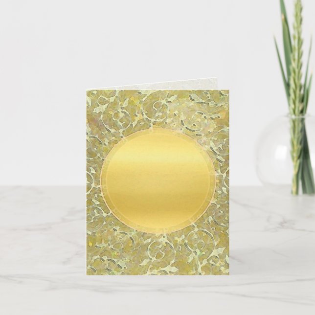 Carte Fond Soleil Doré (Devant)