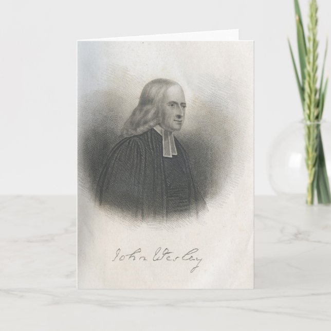 Carte Fondateur de méthodiste de John Wesley (Devant)