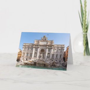 Carte Fontaine de Trevi au petit matin - Rome, Italie
