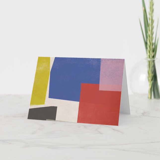 Carte Foolscap - Colorblocs modernes (Devant)