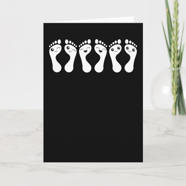 Carte Foot Care Chiropody Podiatry Funny Feet Don (Devant)