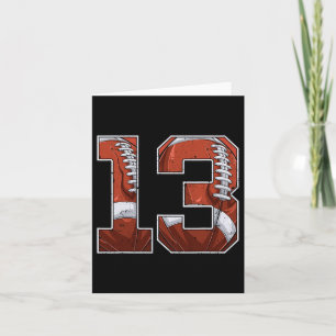 Carte Football 13e anniversaire garçon Treize ans 13 ans