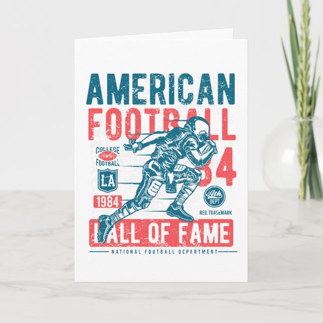 Carte football américain (Devant)