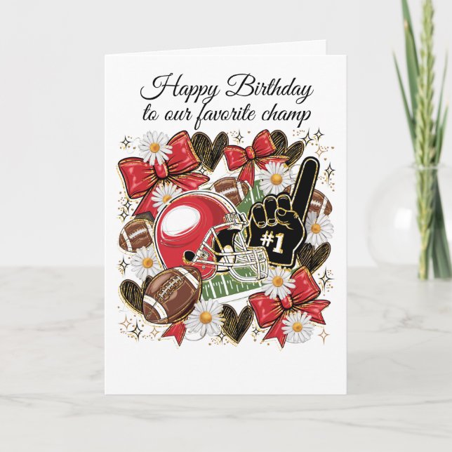 Carte football card for women/girls (Devant)