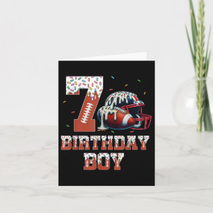 Carte Football Dried 7e anniversaire fête garçon Sport f