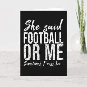 Carte Football drôle sport idée cadeau