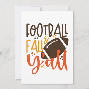 Carte Football Fall & Y'all