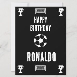 Carte Football Football Anniversaire bannière