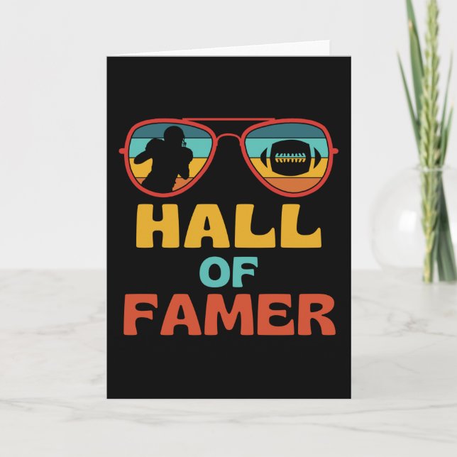 Carte Football Hall of Fame Football Américain Rétro (Devant)