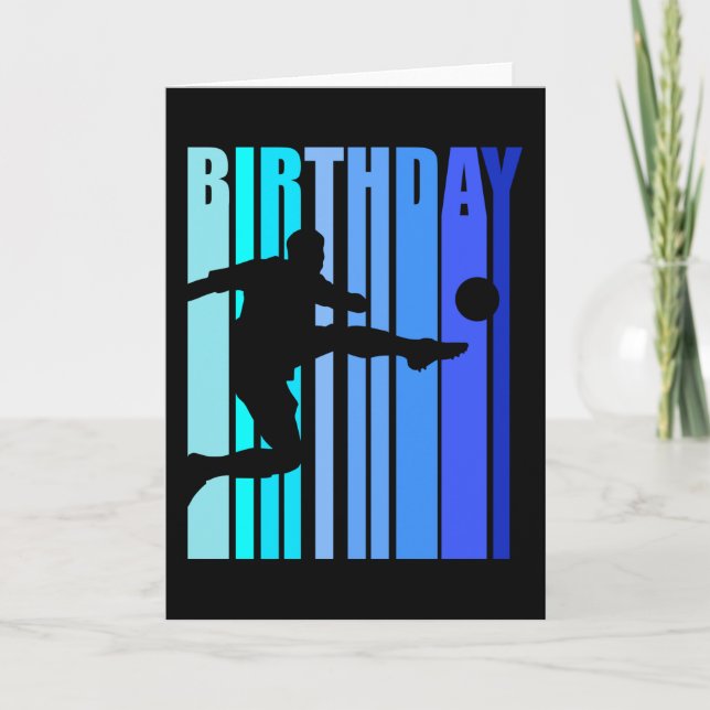 Carte Football Joueur Anniversaire Hommes Garçons Inspir (Devant)