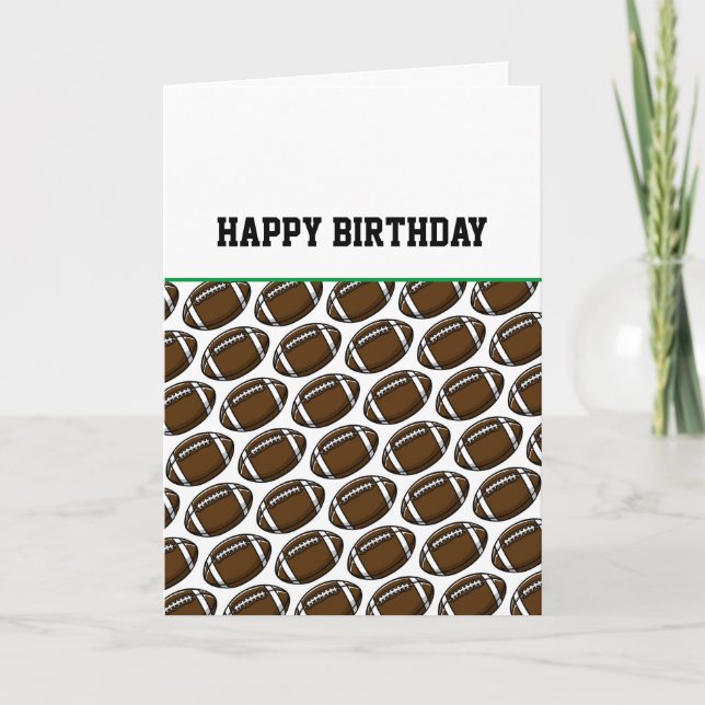 Carte Football Joyeux anniversaire pour vous (Devant)