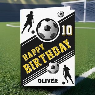Carte Football moderne Joueur de balle de football Anniv