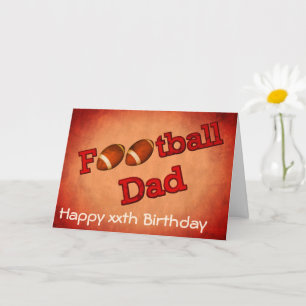 Carte Football Papa mignon Anniversaire