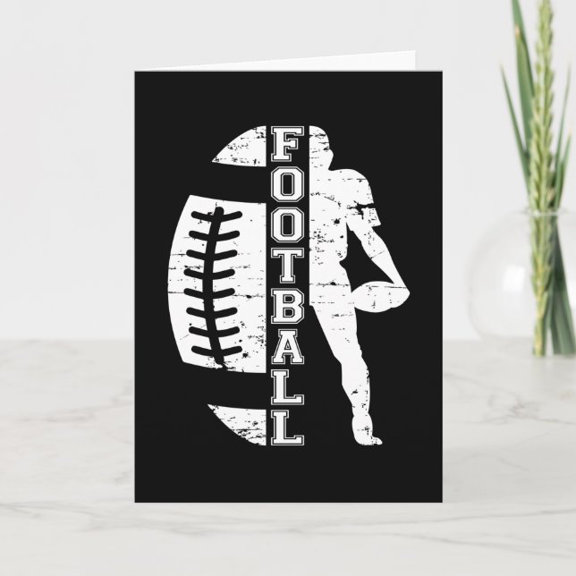 Carte Football Sport Jeu Équipe Américaine Drôle Idée ca (Devant)