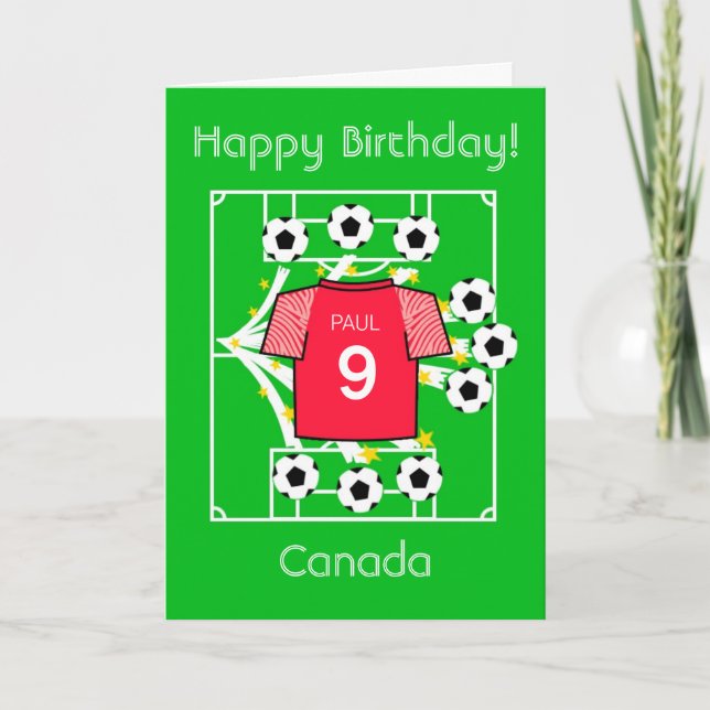 Carte Football Star Canada (Devant)
