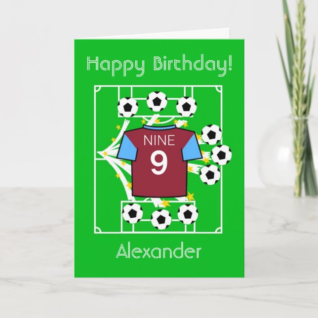 Carte Football Star (London Claret & Blue) (Devant)