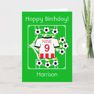 Carte Football Star (Red & White Stripes - Sheffield)