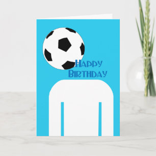 Carte Football Tête heureux Anniversaire