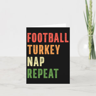 Carte Football Turquie Nap Répéter drôle Thanksgiving