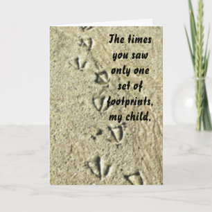 Carte Footprints note card