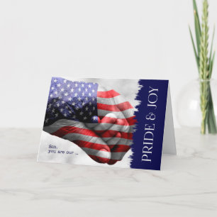 Carte for Son Birthday Military Pride and Joy