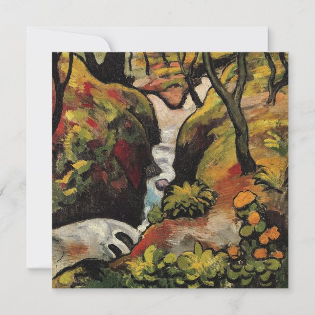Carte Forest Brook par August Macke Expressionnisme Vint (Devant)