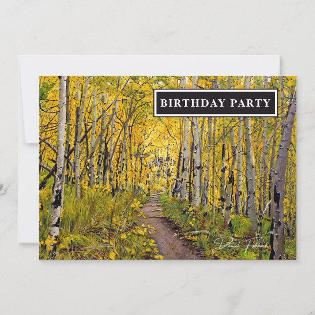 Carte Forêt d'arbre d'Aspen (Devant)