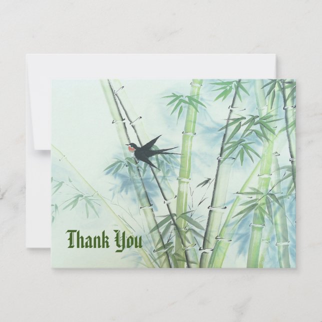 Carte Forêt de bambou - vert (Devant)