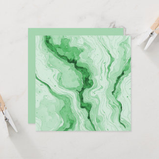 Carte Forêt de druzy Agate verte Illusion