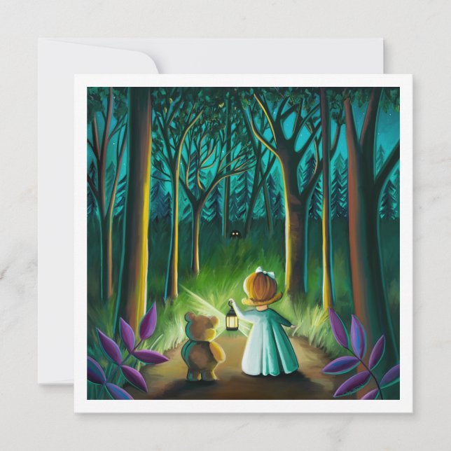 Carte Forêt éffrayante - Mini impression (Devant)