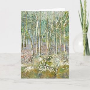 Carte forêt hivernale