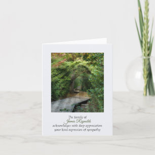 Carte Forêt Sunbeams Sympathy Merci