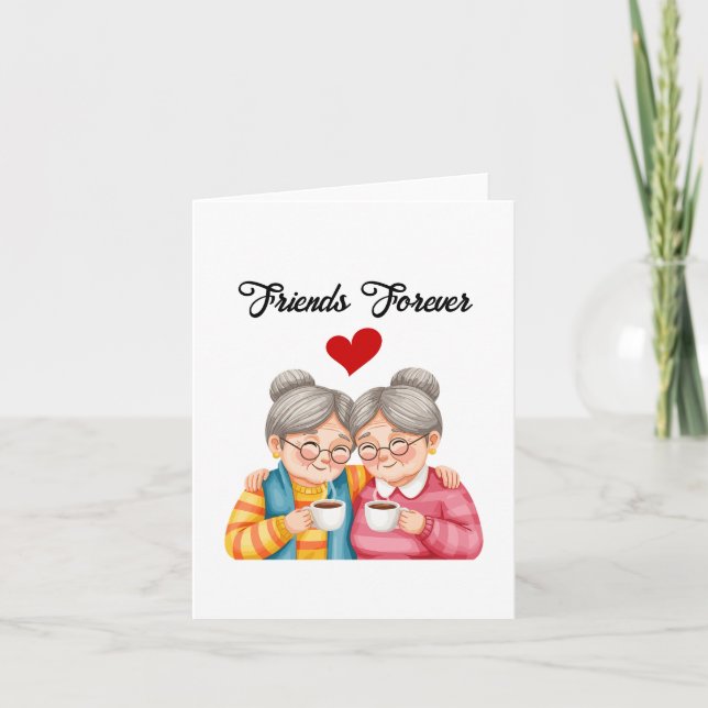 Carte Forever Friends, Charming Friendship (Devant)