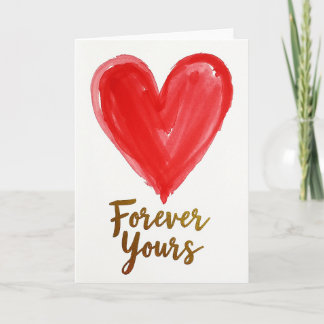 Carte Forever Yours Romantic Heart