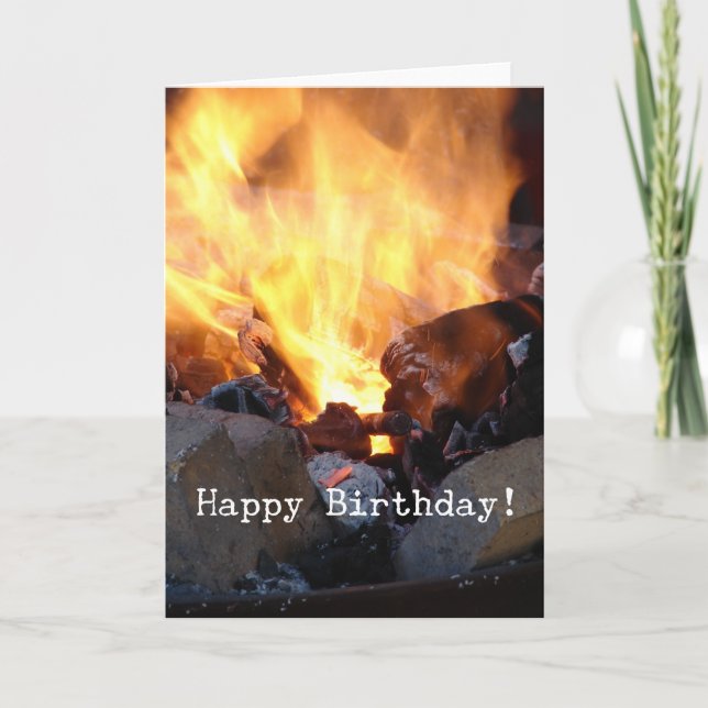 Carte Forge de forgeron, Joyeux Anniversaire (Devant)
