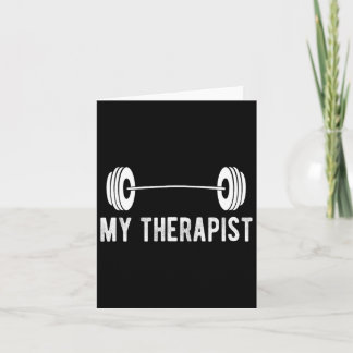 Carte Forme amusante Poids Force Gymnase Mon Thérapeute