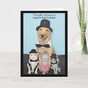 Carte Formellement vous souhaitant le joyeux