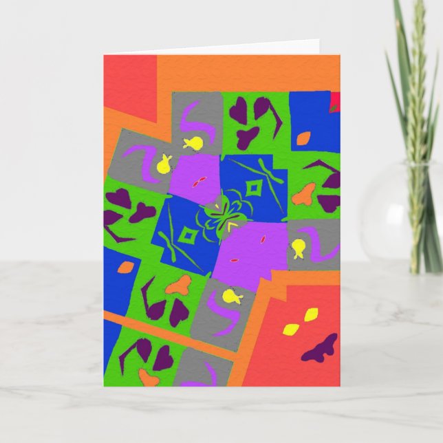 Carte Formes de style Matisse (Devant)