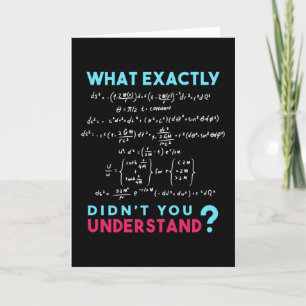 Carte Formule physique Plaisanter drôle Math