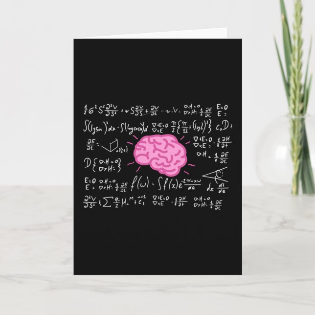 Carte Formules mathématiques pour les têtes intelligente (Devant)